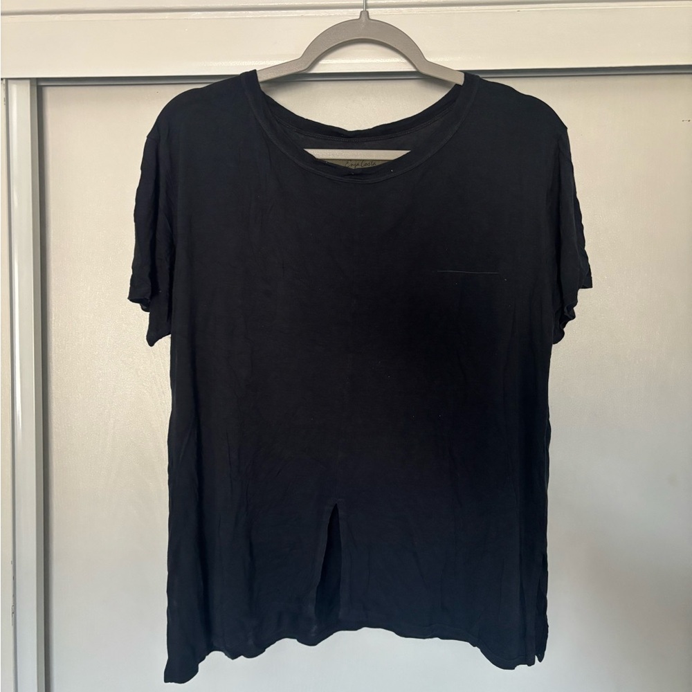 Enza Costa Navy Blue Short Sleeve Tee
